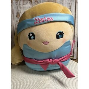 NWT Barbie Cuutopia 10" 80's Workout Blue With Headband + Pink Belt Plush Toy